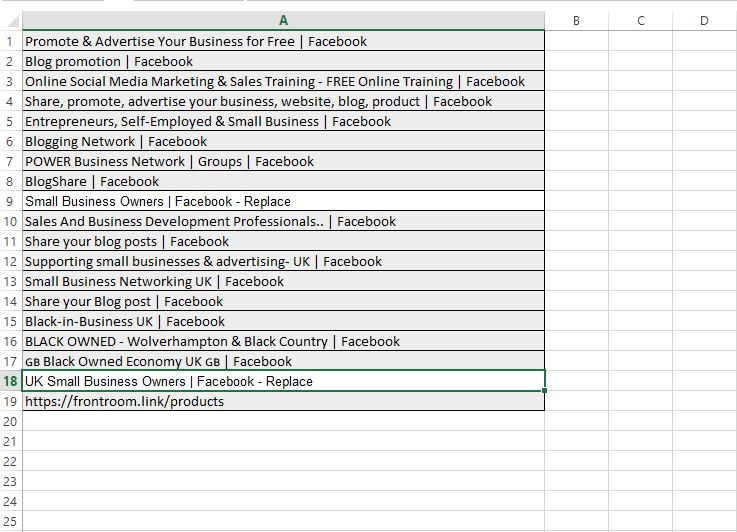 my excel content sharing spreadsheet