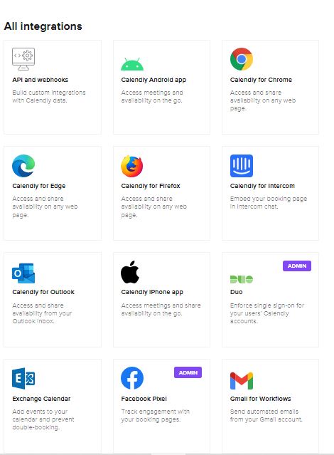 calendly integrations