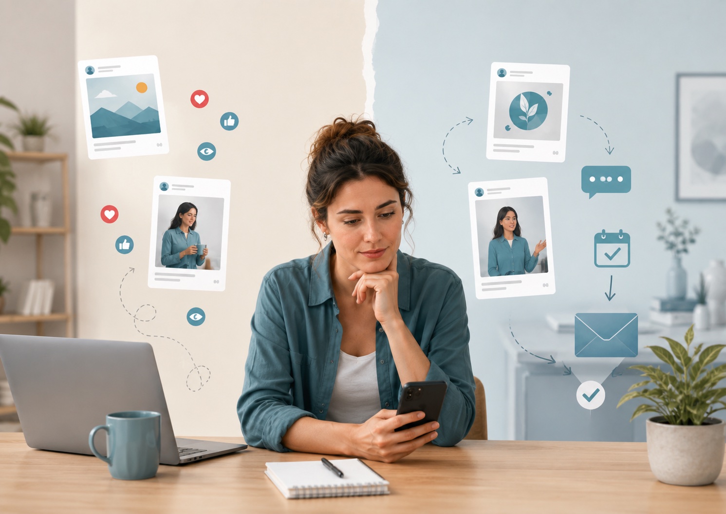 coaching-content-that-generates-enquiries Comparison between general coaching content and problem-led content that leads to enquiries